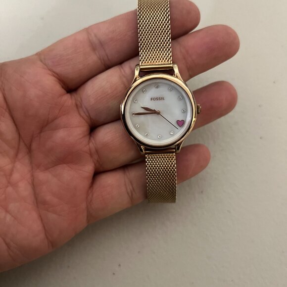 Fossil BQ3594 Laney Watch Wristwatch Rosegold main image 6